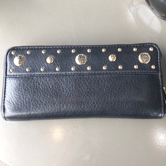 Michael Kors Black Leather Wallet - Picture 4 of 7
